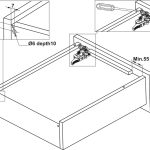 (450-550mm, GC, 50kg) Ray trượt âm HAFELE giảm chấn, mở toàn phần, tải trọng 50kg
