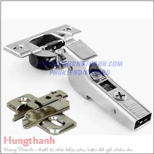 Bản lề Blum Clip-top cong vừa giảm chấn 75B1650-3005399 (kèm đế)