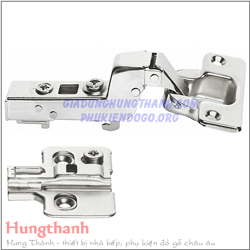 Bản lề cong nhiều giảm chấn Hafele Metalla SM 315.11.752 (kèm đế)
