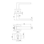 (DIY) Bộ tay gạt HAFELE 499.62.216 (inox304)