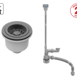Bộ xả chậu bếp HAFELE (Titan, black)