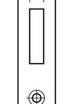 Thân khoá chốt chết inox Hafele 911.22.490