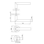 (DIY) Bộ tay gạt HAFELE 499.62.672 (inox304)