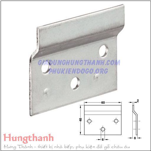 Bas gắn tường treo tủ bếp Hafele 290.08.900