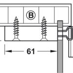Bas treo tủ bếp Hafele 290.00.740