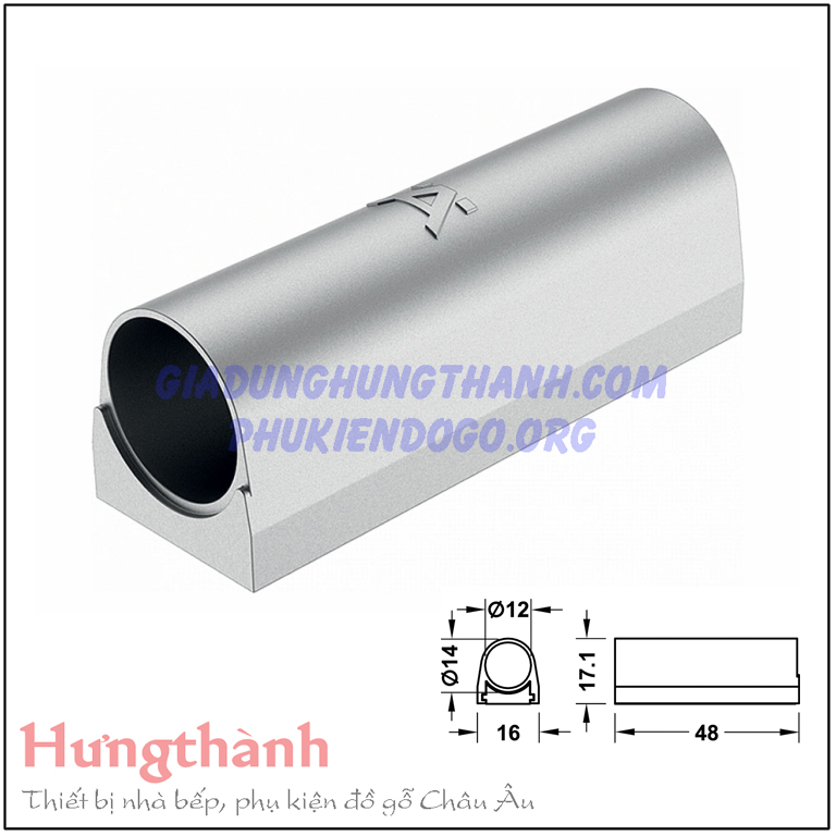 Đế công tắc Led Hafele-Loox màu bạc 833.89.092