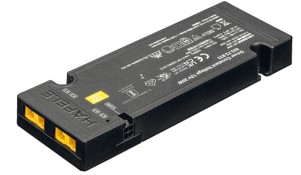 (12V,1 công tắc,4 cổng) Biến điện áp HAFELE Loox5 Extra Slim IP20