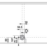 (C, 800mm) Rổ xoay 180 độ HAFELE 548.37.001 KOSMO-C MEZZO