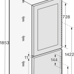 Tủ rượu kết hợp ngăn lạnh MIELE độc lập, KWNS 4784 DE (303L, 44 chai)