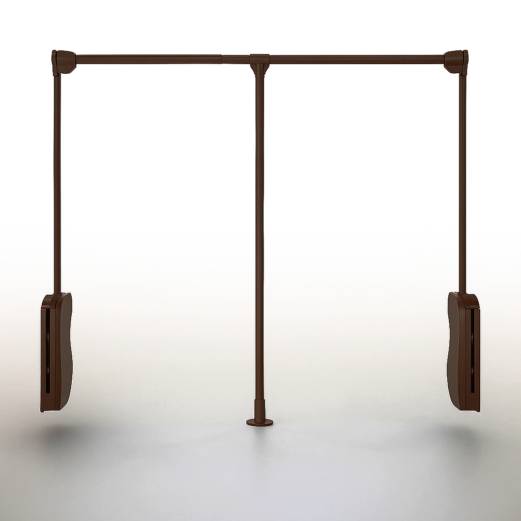 (550-1270mm) Tay nâng móc áo HAFELE, màu hạt rẻ (Chestnut)