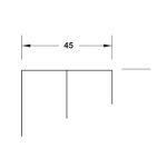(VF, 50 VF) Ray dẫn hướng dưới HAFELE 400.52.952 cho cửa tủ trượt Classic 50 VF SR