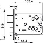 (120mm) Khoá điện tử thẻ từ HAFELE EL7200-TCS 912.05.714 (Đen)