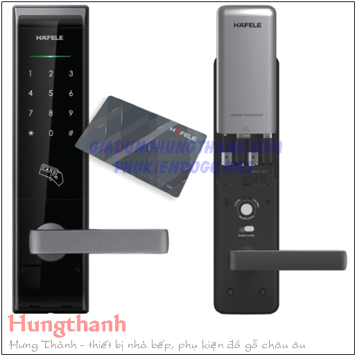 Khoá điện tử thẻ từ – mã số Hafele EL8000 màu xám đen 912.20.360 (+pin)