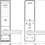Khoá điện tử thẻ từ – mã số Hafele EL8000 màu xám đen 912.20.360 (+pin)