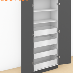 (601-1200mm, 2 cánh) Tủ kho BLUM LEGRABOX SPACE TOWER