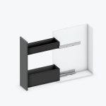 (185-250mm, M-C) Ngăn kép hẹp 2 ngăn BLUM Legrabox Space twin