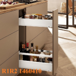 (150-250mm, R2, R3) Ngăn kép hẹp 2 ngăn BLUM Merivobox Space twin