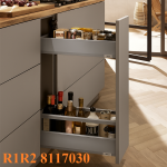 (150-250mm, R2, R3) Ngăn kép hẹp 2 ngăn BLUM Merivobox Space twin