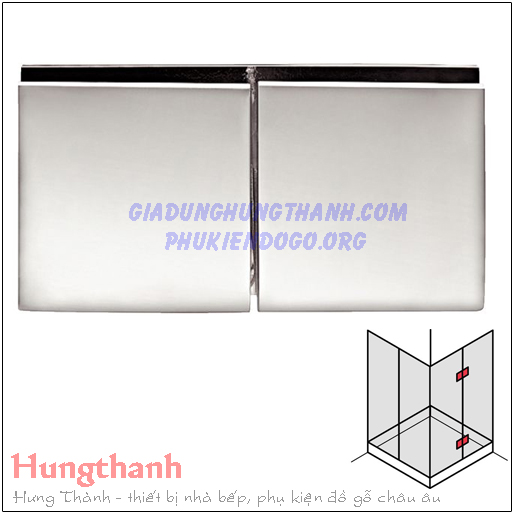 Kẹp kính – kính cabin tắm 180 độ Hafele 981.77.912