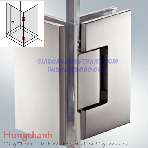 Bản lề kính – kính cabin tắm 90 độ Hafele 981.00.532