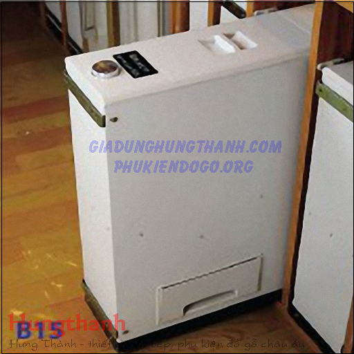 Thùng gạo gắn cánh 15kg China cho hộc tủ 200mm B15