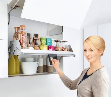 (900mm) Giá nâng hạ đơn Kessebohmer 504.68.915 iMOVE (Khay trắng)