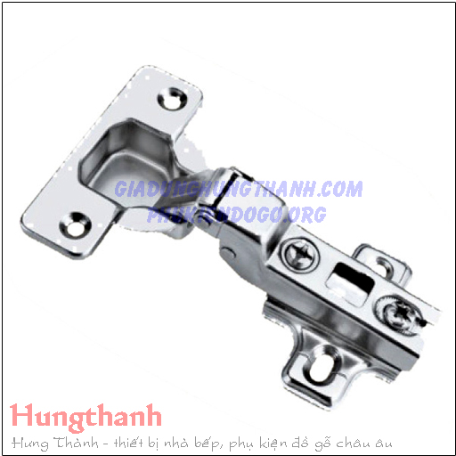 Bản lề giảm chấn Hafele Metalla A cong vừa 311.88.511 (kèm đế)