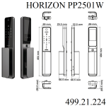 (120mm, FaceID) Khoá điện tử HAFELE PP2501W 499.21.224 (Horizon)