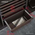 (600-900mm) Ngăn kéo cao đựng quần áo, HiGold Series BV 4.0 (Nâu)