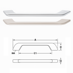 (212, 340mm) Tay nắm tủ HAFELE, H1510