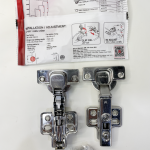 (DIY, 14-22mm) Bản lề tủ HAFELE inox304 Metalla SM 110 độ 315.07.113 (trùm ngoài)