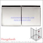 Kẹp kính – kính cabin tắm 180 độ Hafele 981.77.912