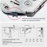 (H650mm) Tay nâng HAFELE Free Flap 3.15