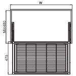 (600mm) Rổ kéo lưới để đồ gấp HAFELE 807.95.141