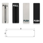 (Pull, Push) Bảng đẩy và kéo cửa HAFELE 987.11.240 987.11.340 987.11.203 987.11.303
