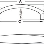 (117mm) Tay nắm tủ HAFELE 122.07.131 (màu đồng cổ)
