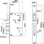 (120mm) Khoá điện tử vân tay HAFELE ML2501W 499.21.225 (Zenith)