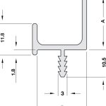 (3000mm) Tay nắm tủ HAFELE 126.27.906 (thanh nhôm)