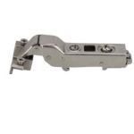 Bản lề cong nhiều (lọt lòng), giảm chấn Hafele SM khung nhôm 315.26.702 (kèm đế, màu inox)