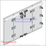 (Fold VF 40kg) Cửa tủ trượt xếp HAFELE 409.61.000 Slide Fold 40 MF Flex