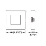Cảm biến tắt mở điều chỉnh độ sáng Led không cần chạm Hafele-Loox 833.89.135