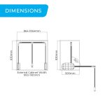 (900-1100mm) Giá treo quần áo nâng hạ HiGold Series BV pro (Nâu)