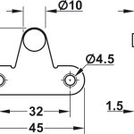 (60N) Pittong nâng cánh HAFELE 373.82.906 (60N)