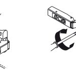 (Khung nhôm, C) Bản lề cửa tủ HAFELE giảm chấn, lọt lòng cho khung nhôm hẹp 315.26.712 (kèm đế, màu đen)