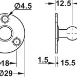 (60N) Pittong nâng cánh HAFELE 373.82.906 (60N)