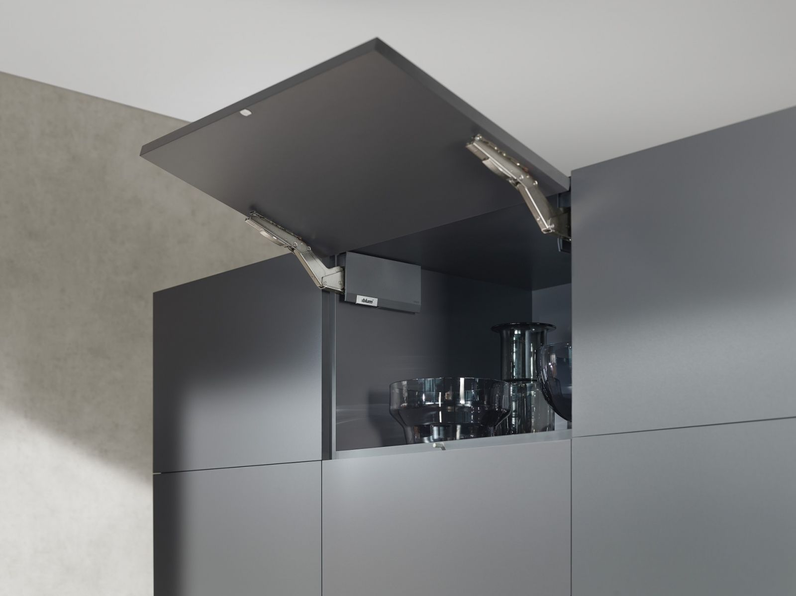AVENTOS HK top là dòng tay nâng theo dạng mở lật lên trên
