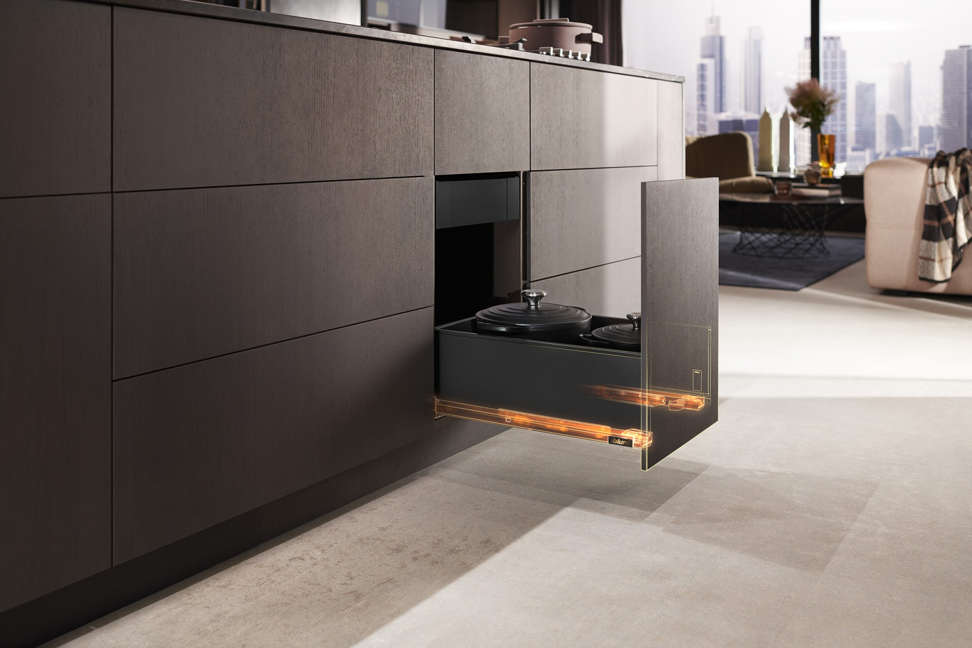 LEGRABOX là dòng ray hộp cao cấp nhất của Blum