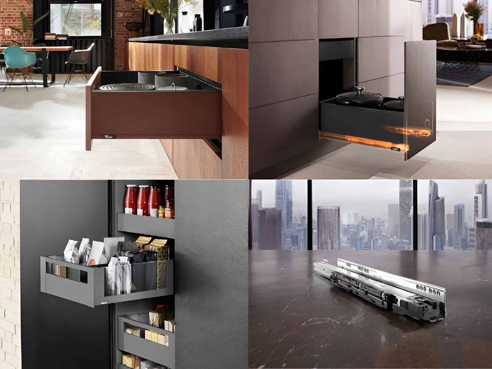 Legrabox là dòng ray hộp được thiết kế với hình thức tinh tế dành cho các không gian cao cấp