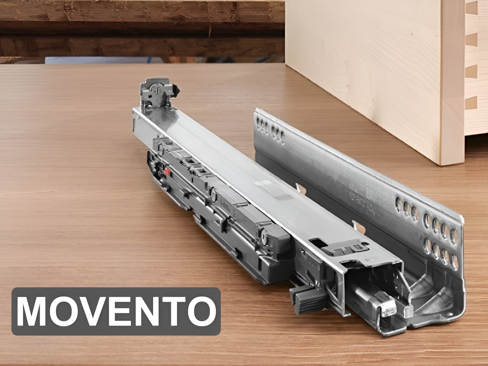 Movento là ray trượt dành cho ngăn kéo gỗ chịu tải trọng lên đến 70kg
