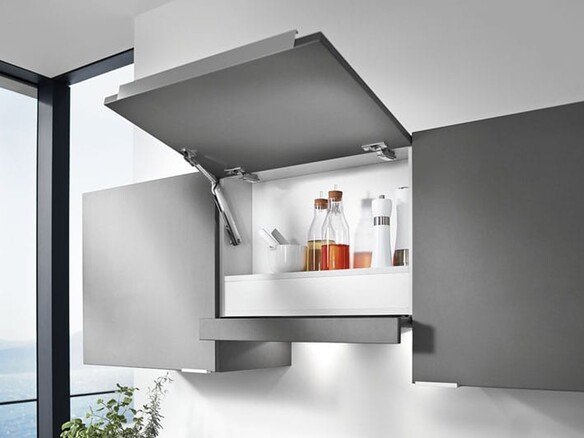 Tay nâng Aventos HK-XS tương thích với độ sâu lọt lỏng ít nhất 100mm 